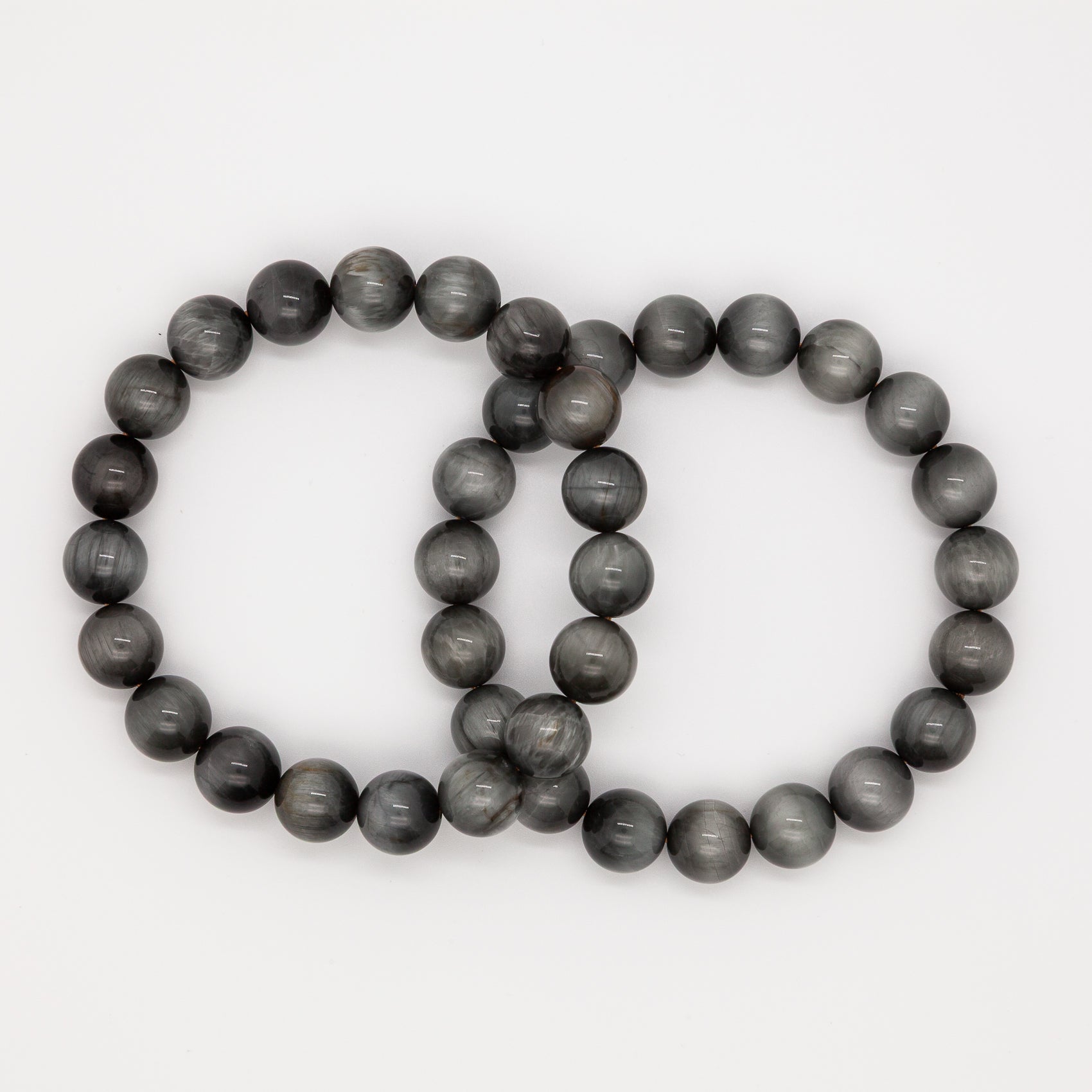 Eagle Eye Stone Bracelet - 10mm Round Beads for Clarity & Protection