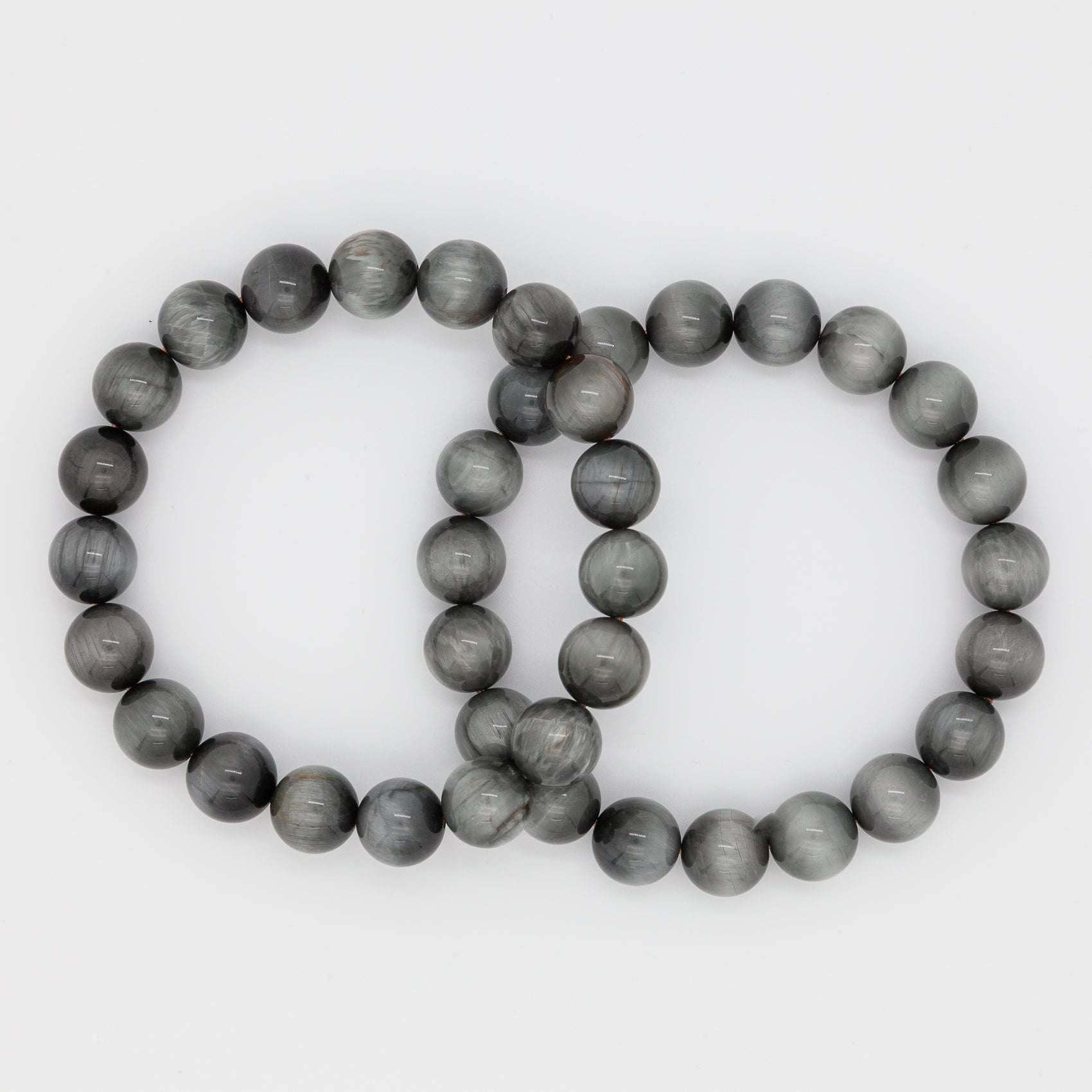 Eagle Eye Stone Bracelet - 10mm Round Beads for Clarity & Protection