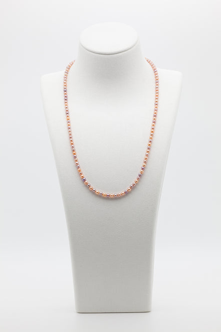 3-3.5mm | The Freshwater Pearl Multi Natural Color Necklace for the Modern Romantic | A Symphony of Soft Hues