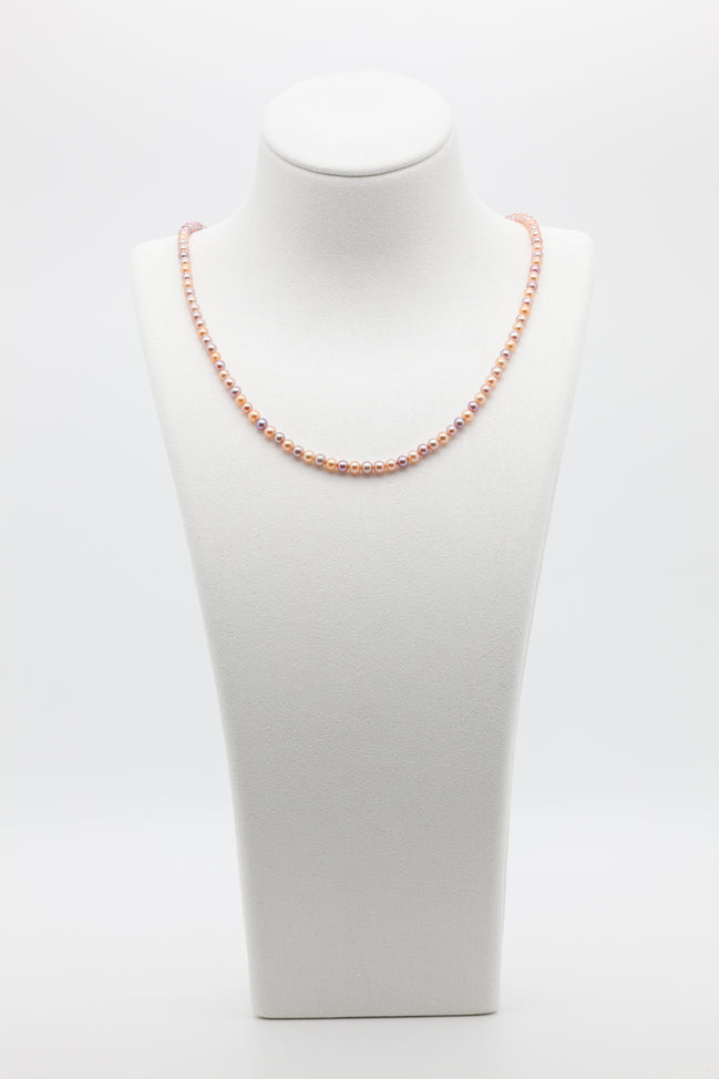 3-3.5mm | The Freshwater Pearl Multi Natural Color Necklace for the Modern Romantic | A Symphony of Soft Hues