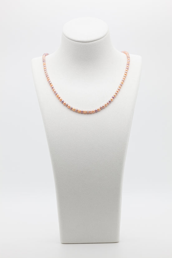 3-3.5mm | The Freshwater Pearl Multi Natural Color Necklace for the Modern Romantic | A Symphony of Soft Hues