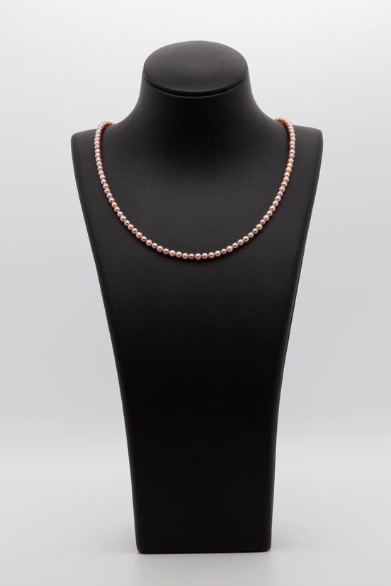 3-3.5mm | The Freshwater Pearl Multi Natural Color Necklace for the Modern Romantic | A Symphony of Soft Hues