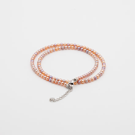 3-3.5mm | The Freshwater Pearl Multi Natural Color Necklace for the Modern Romantic | A Symphony of Soft Hues