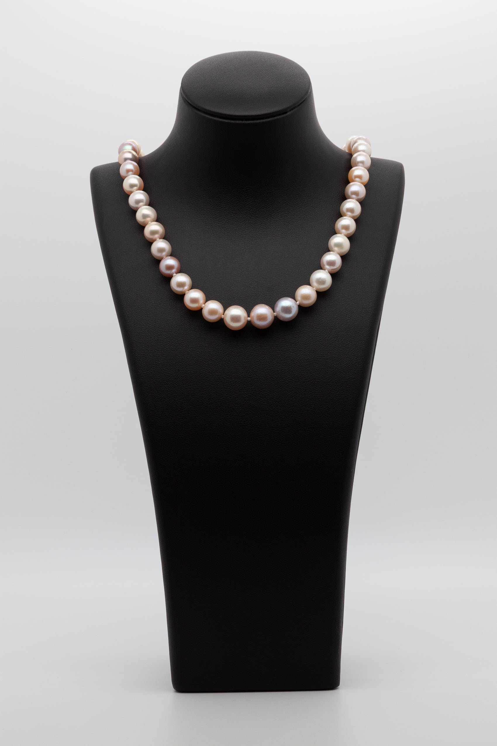 Our Multi-Natural Light Color Freshwater Pearl Necklace | 8-10mm Round Shape