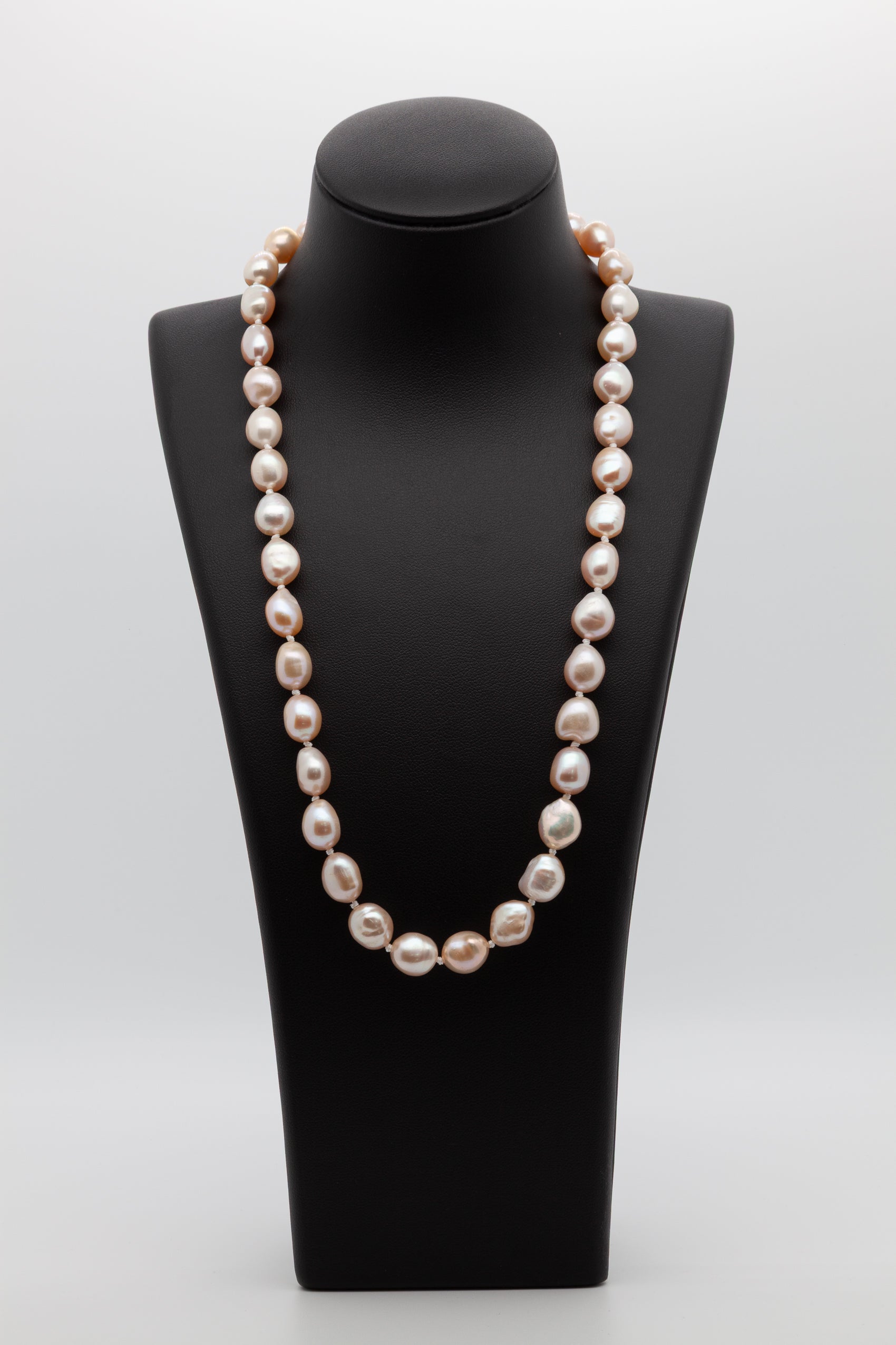 9-10mm Nugget Shape | Freshwater Pearl Necklace | Where delicate color meets organic beauty