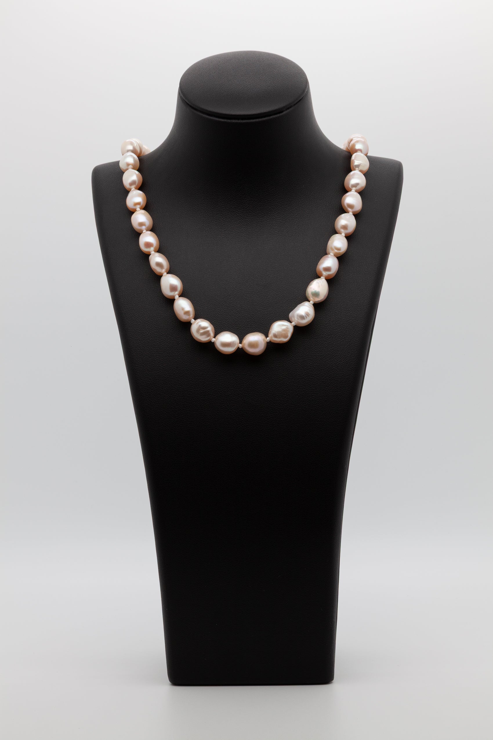 9-10mm Nugget Shape | Freshwater Pearl Necklace | Where delicate color meets organic beauty