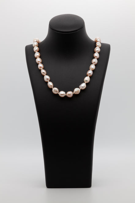 9-10mm Nugget Shape | Freshwater Pearl Necklace | Where delicate color meets organic beauty