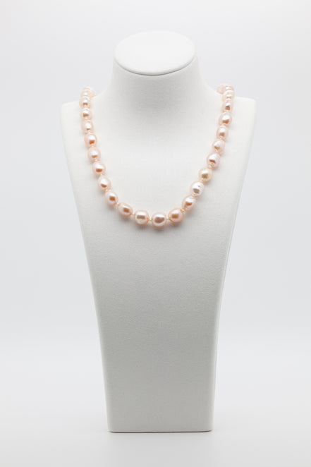 9-10mm Nugget Shape | Freshwater Pearl Necklace | Where delicate color meets organic beauty