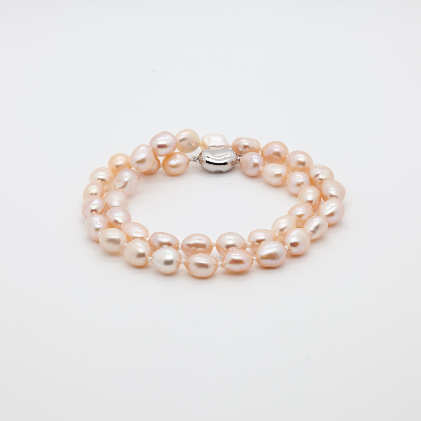 9-10mm Nugget Shape | Freshwater Pearl Necklace | Where delicate color meets organic beauty