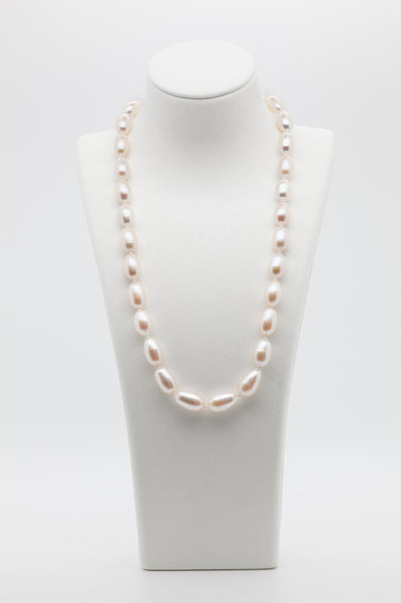 8.5-9.5mm Rice Shape | Freshwater Pearl Necklace | Minimalist Pearl Magic