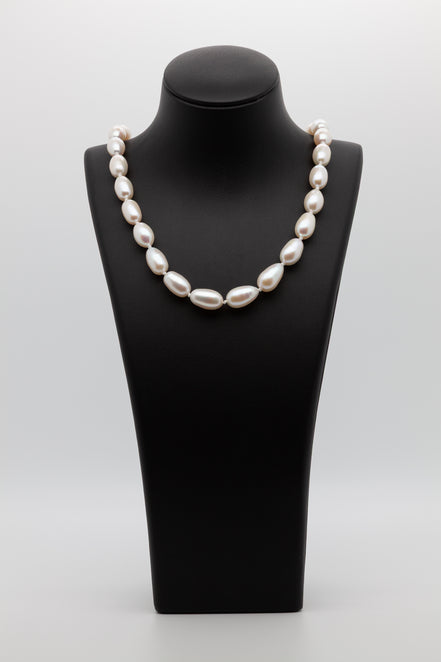 8.5-9.5mm Rice Shape | Freshwater Pearl Necklace | Minimalist Pearl Magic