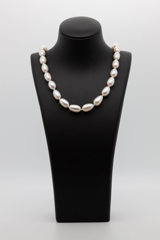8.5-9.5mm Rice Shape | Freshwater Pearl Necklace | Minimalist Pearl Magic