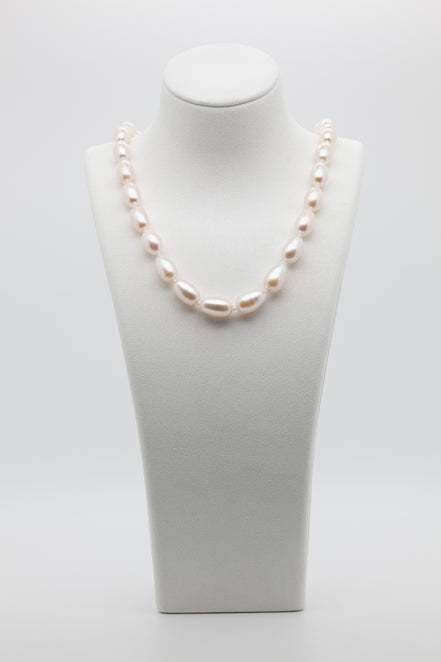 8.5-9.5mm Rice Shape | Freshwater Pearl Necklace | Minimalist Pearl Magic