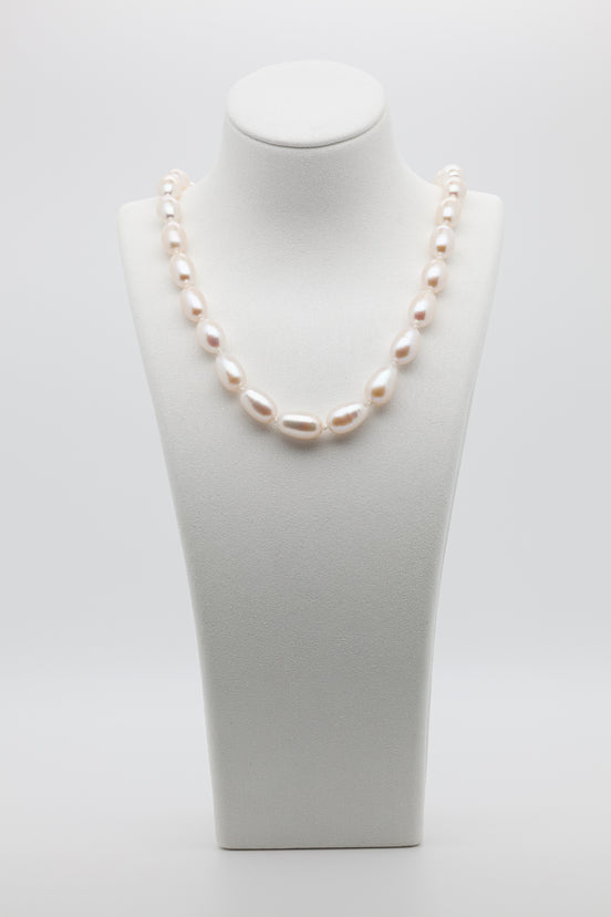 8.5-9.5mm Rice Shape | Freshwater Pearl Necklace | Minimalist Pearl Magic