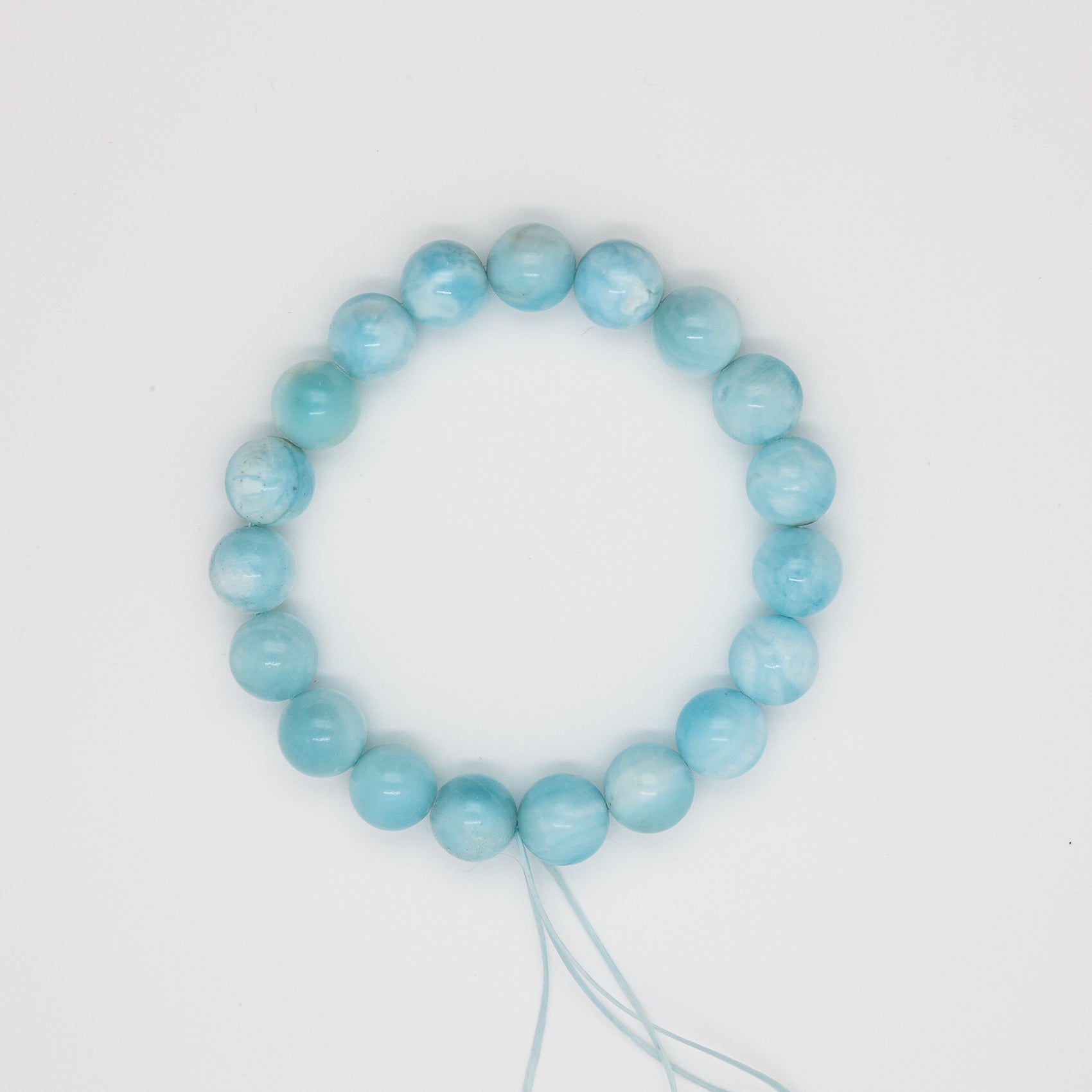 Harmony Stone Hemimorphite Bracelet | 10mm Round Beads | Color-Changing Crystal Jewelry