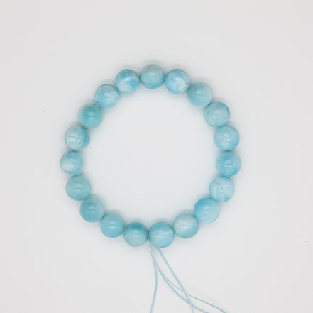 Harmony Stone Hemimorphite Bracelet | 10mm Round Beads | Color-Changing Crystal Jewelry