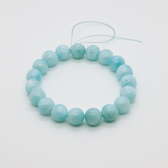 Harmony Stone Hemimorphite Bracelet | 10mm Round Beads | Color-Changing Crystal Jewelry