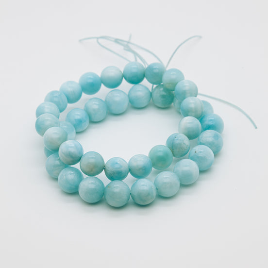 Harmony Stone Hemimorphite Bracelet | 10mm Round Beads | Color-Changing Crystal Jewelry