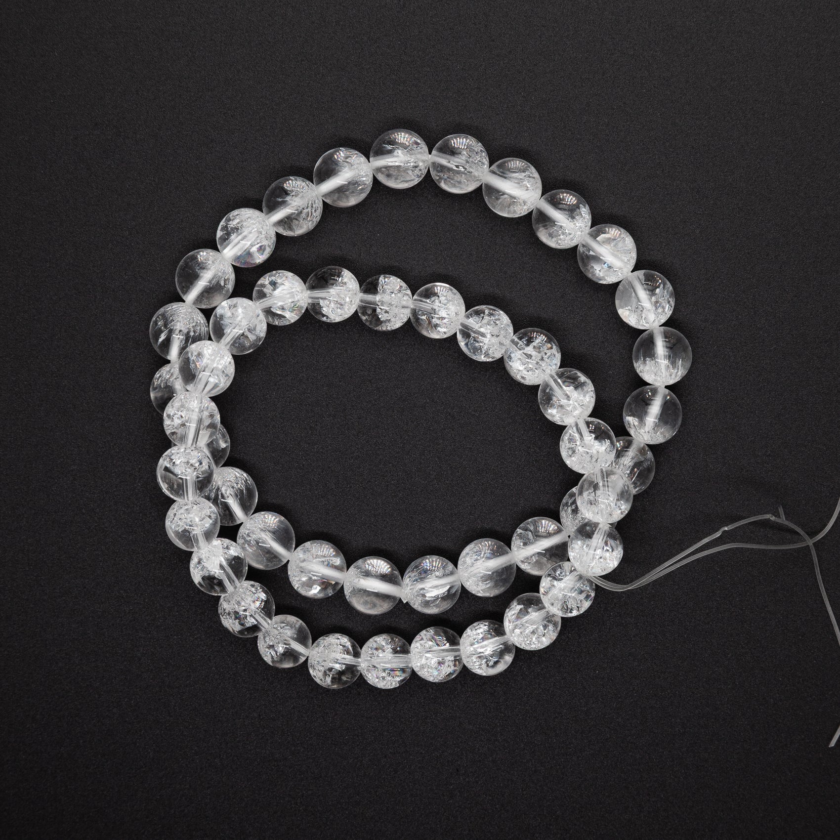 Ice Crystal Bracelet | 8mm Beads| Pure, Refined Elegance