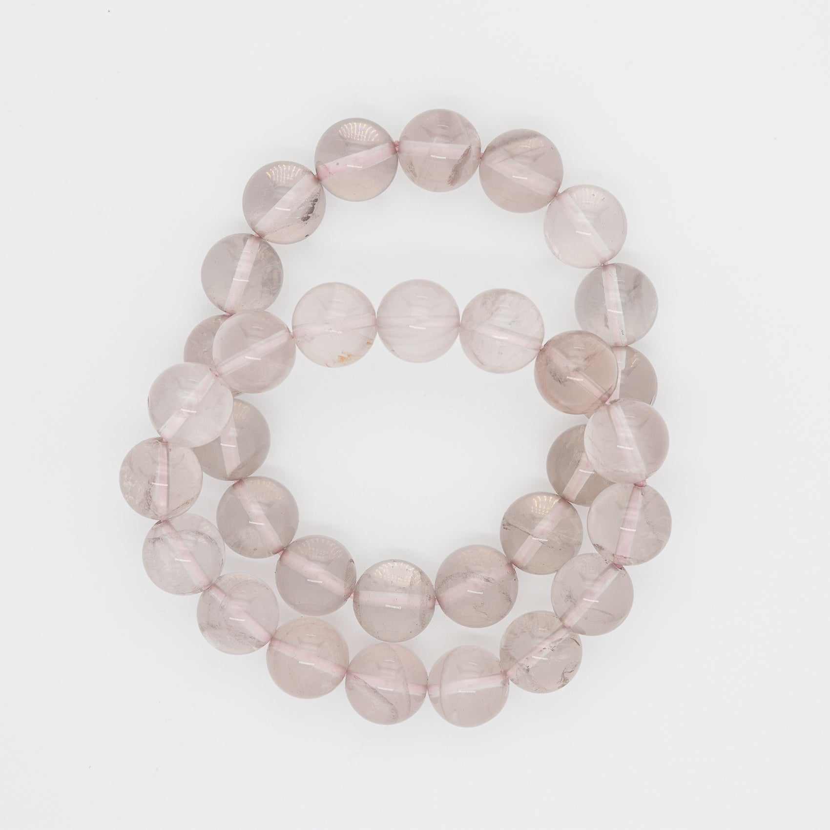 12mm Ice Rose Quartz Bracelet – Serenity in Stone