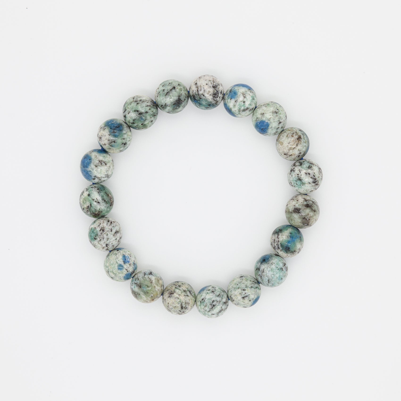 10mm Round Beads K2 Stone Bracelet | Serenity in Every Sphere