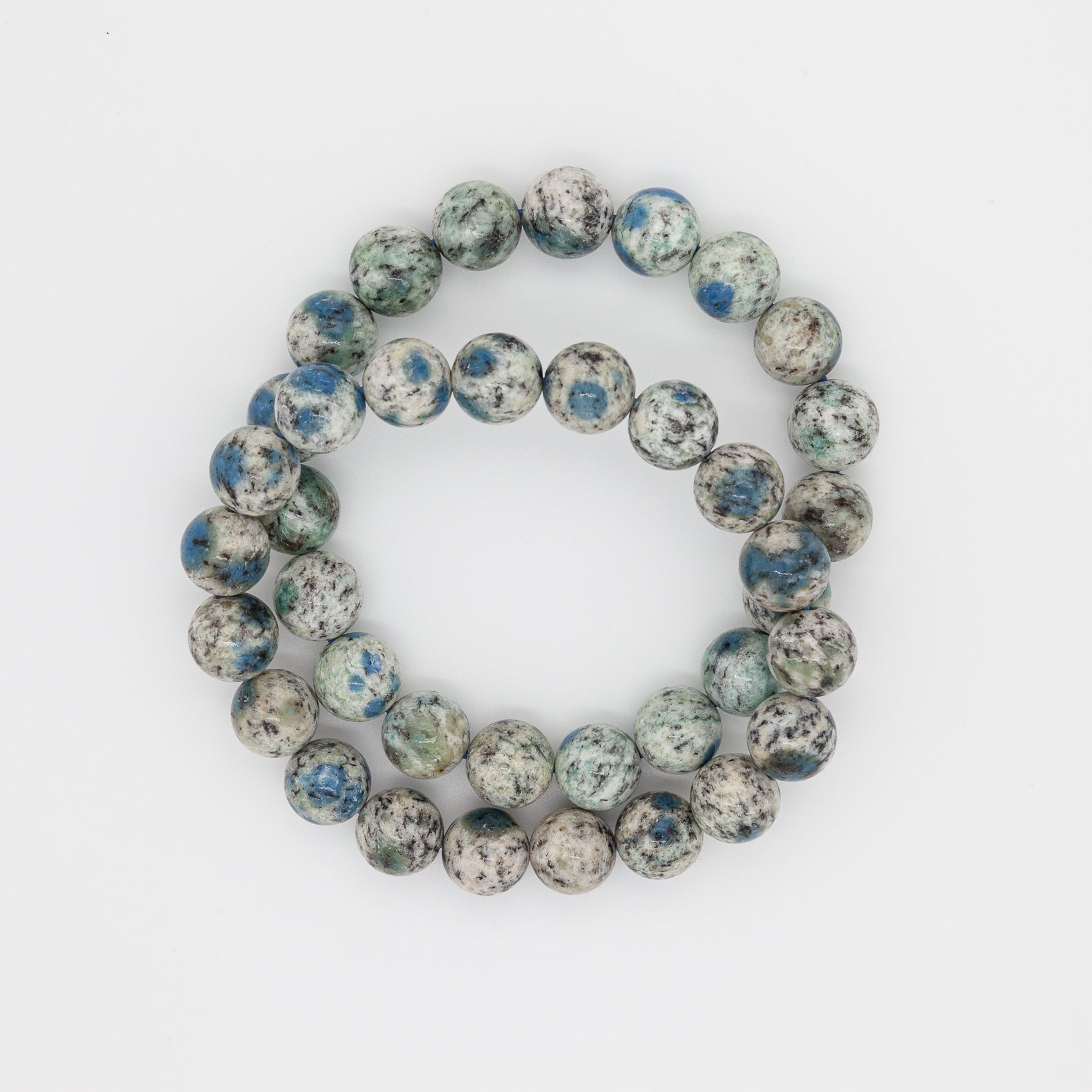 10mm Round Beads K2 Stone Bracelet | Serenity in Every Sphere