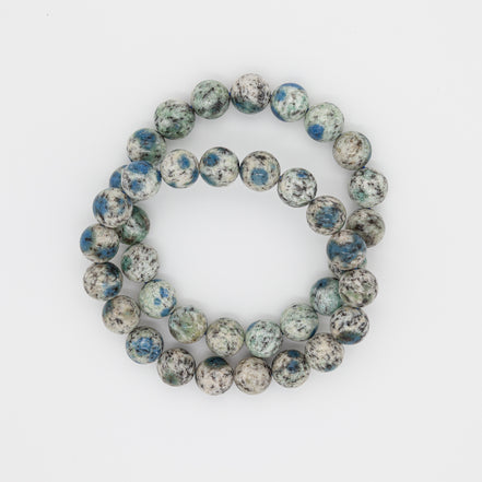 10mm Round Beads K2 Stone Bracelet | Serenity in Every Sphere