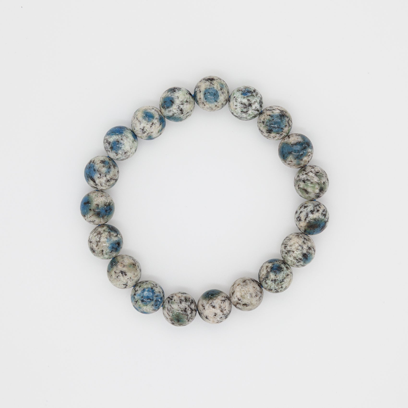 10mm Round Beads K2 Stone Bracelet | Serenity in Every Sphere