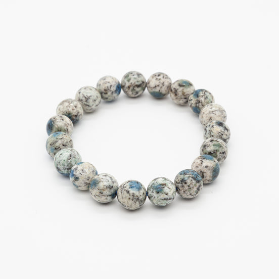 10mm Round Beads K2 Stone Bracelet | Serenity in Every Sphere