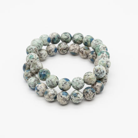 10mm Round Beads K2 Stone Bracelet | Serenity in Every Sphere