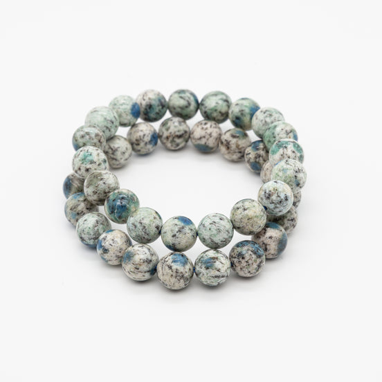 10mm Round Beads K2 Stone Bracelet | Serenity in Every Sphere