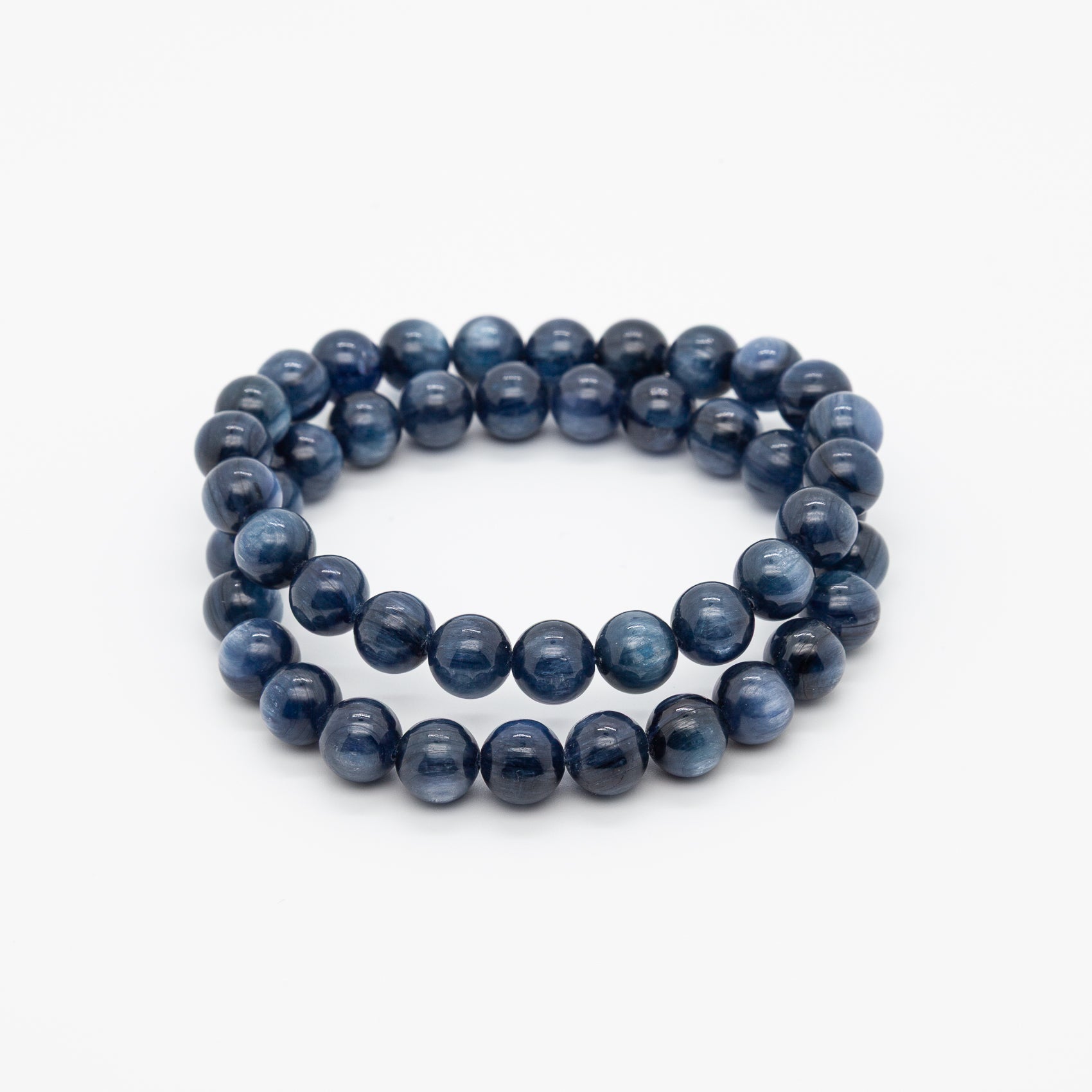 The Classic & Elegant | 8mm Round Beads Kyanite Serenity Bracelet