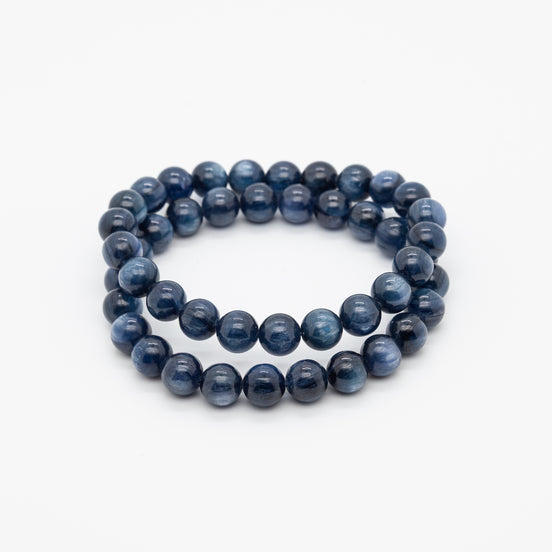 The Classic & Elegant | 8mm Round Beads Kyanite Serenity Bracelet