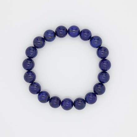 Ancient Wisdom 10mm Lapis Bracelet