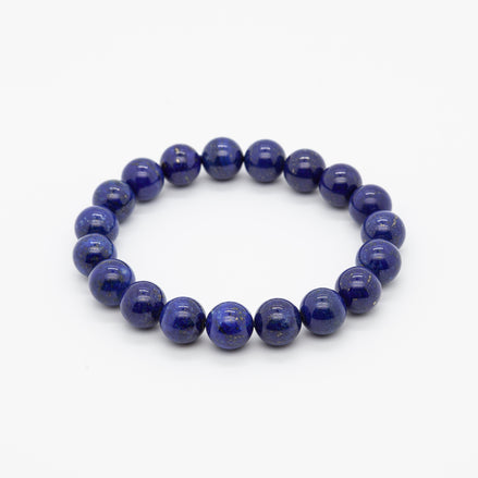 Ancient Wisdom 10mm Lapis Bracelet