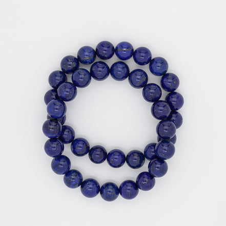 Ancient Wisdom 10mm Lapis Bracelet