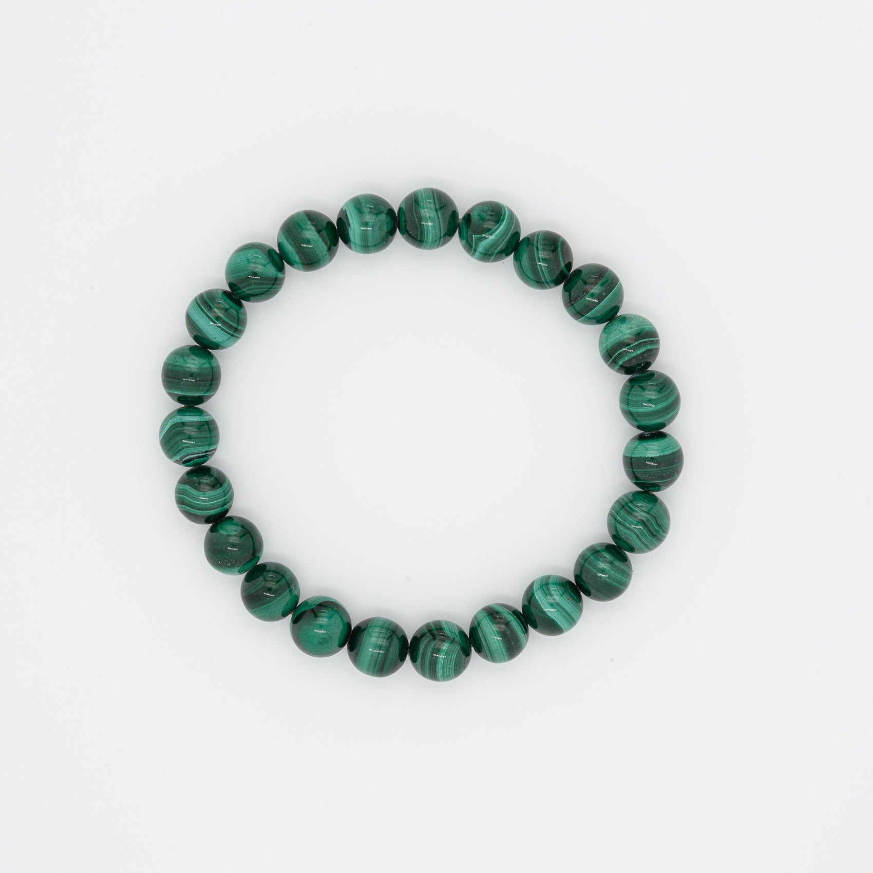 The Gift of Malachite | 8mm Round Bead Bracelet