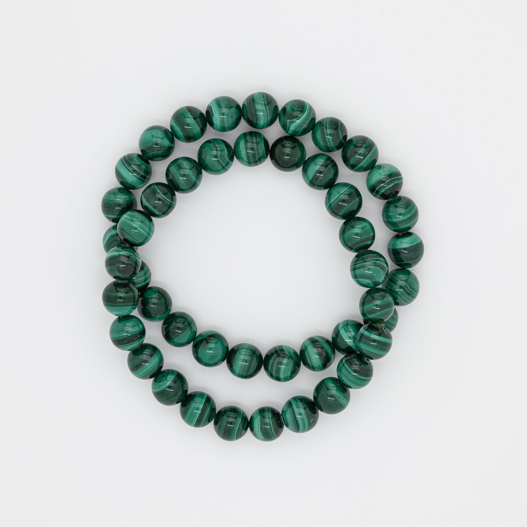 The Gift of Malachite | 8mm Round Bead Bracelet