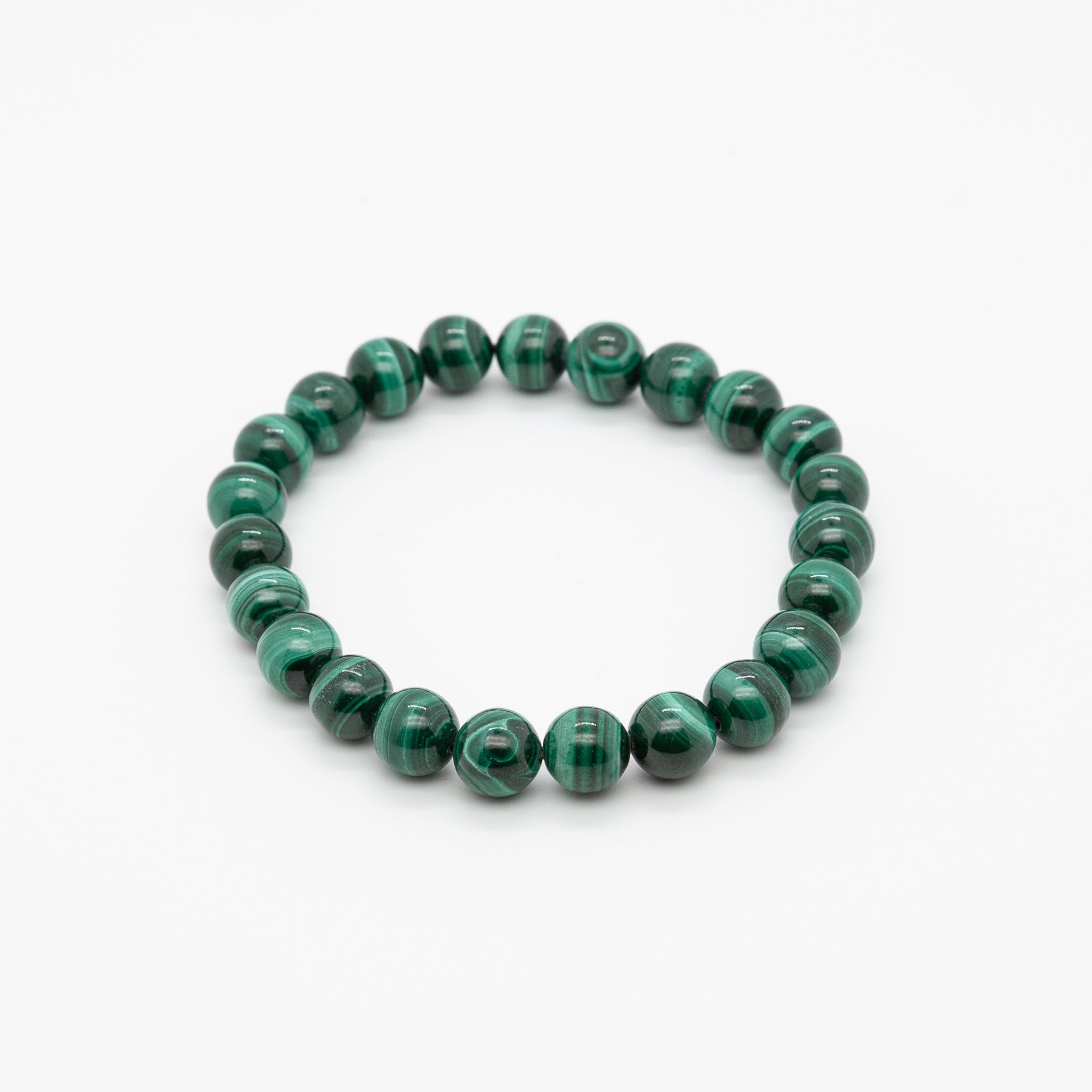 The Gift of Malachite | 8mm Round Bead Bracelet