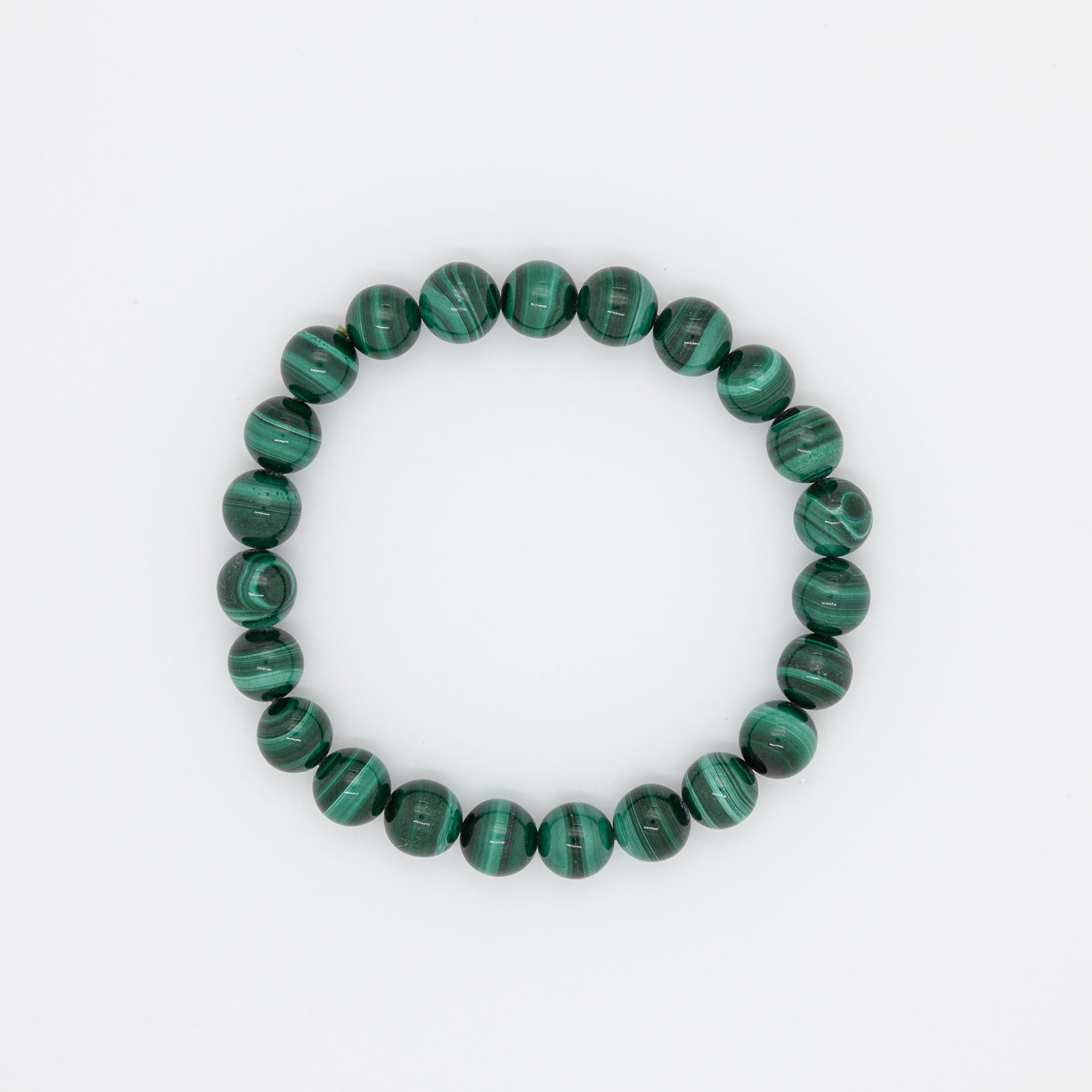 The Gift of Malachite | 8mm Round Bead Bracelet