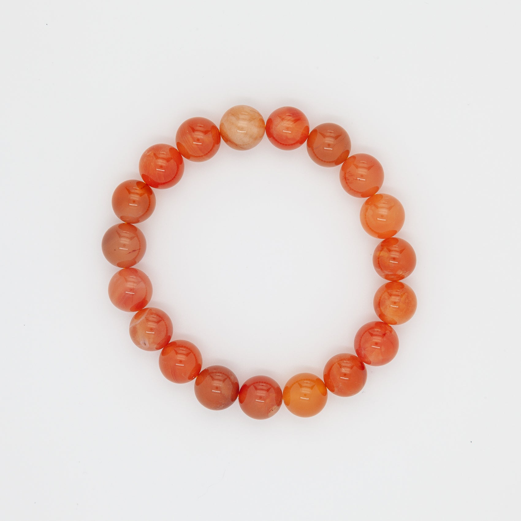 Sun-Kissed Serenity | 10mm Orange Chalcedony Bracelet