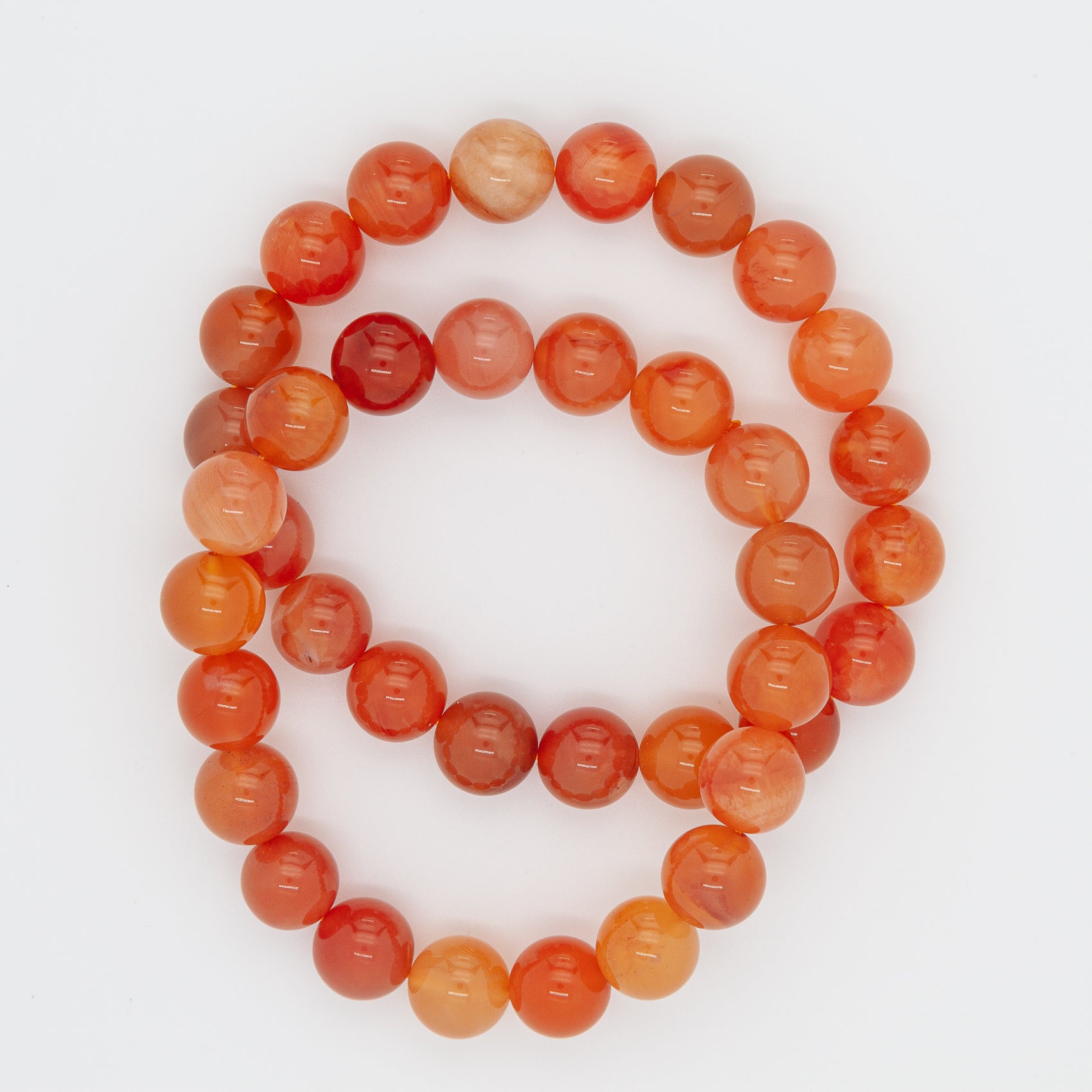 Sun-Kissed Serenity | 10mm Orange Chalcedony Bracelet