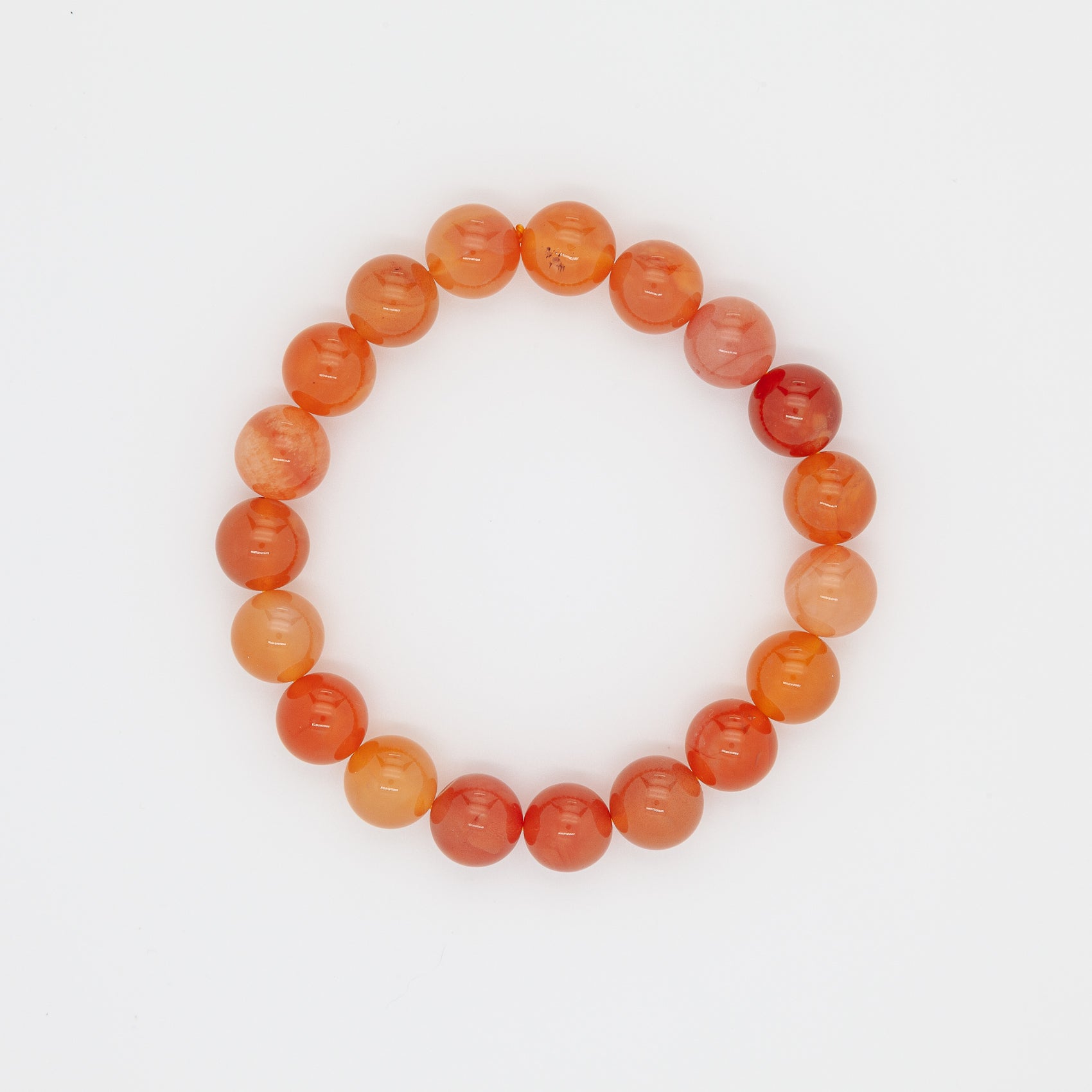 Sun-Kissed Serenity | 10mm Orange Chalcedony Bracelet