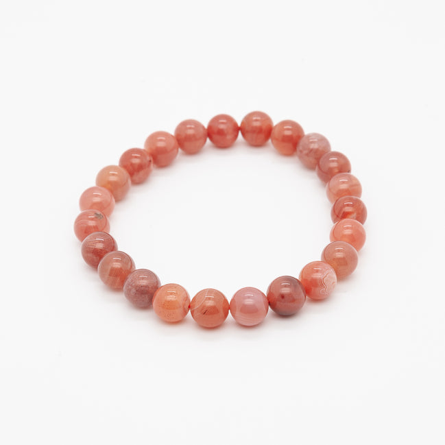 Pink Botswana Bracelet | 8mm Round Beads
