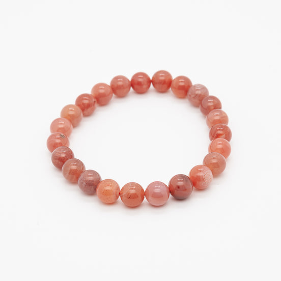 Pink Botswana Bracelet | 8mm Round Beads