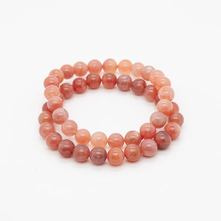 Pink Botswana Bracelet | 8mm Round Beads