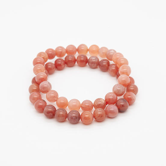 Pink Botswana Bracelet | 8mm Round Beads