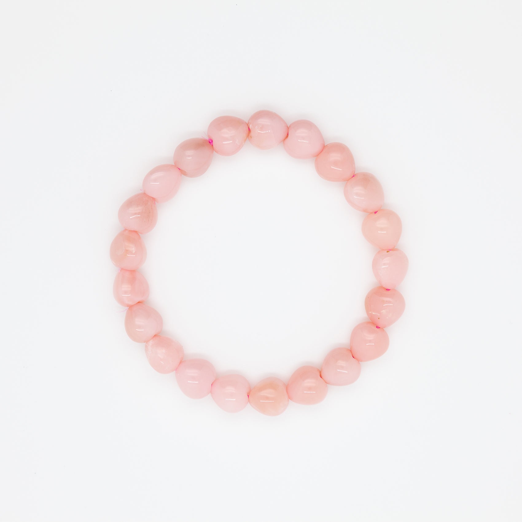 Pink Opal | Stone of Love | 9mm Heart Shape Bracelet