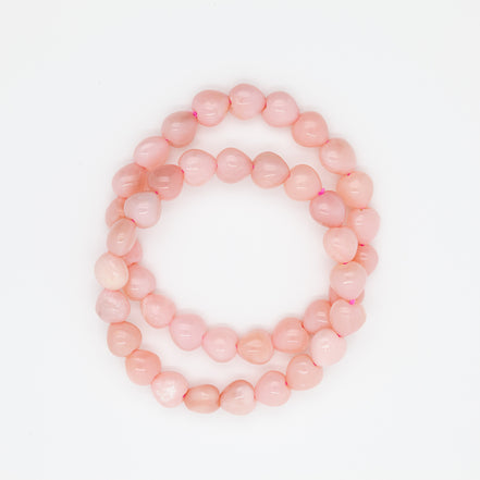 Pink Opal | Stone of Love | 9mm Heart Shape Bracelet