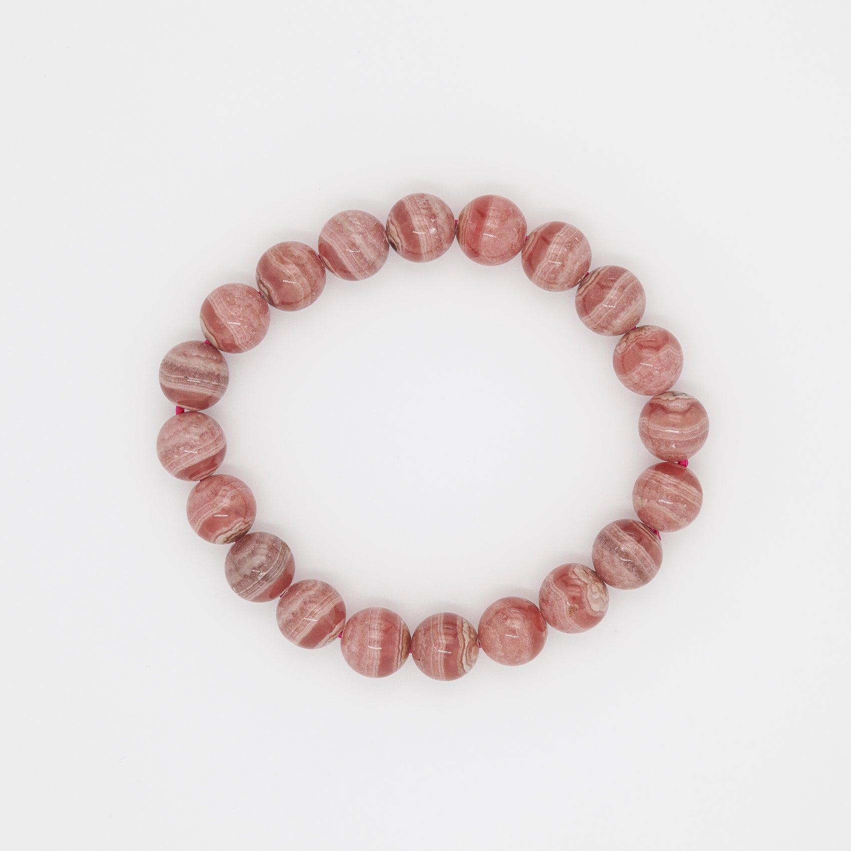 9mm Rhodochrosite Bracelet | The Stone of the Heart